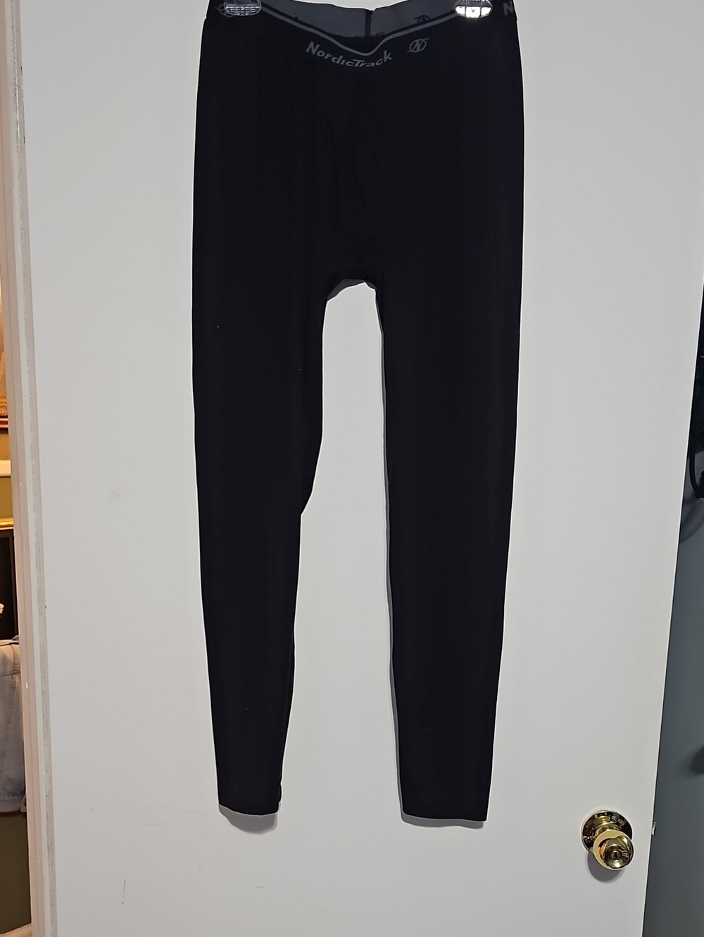 NordicTrack Black Thermal Leggings Mens 32 34 Winter Snow Sledding